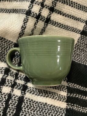 Fiestaware turf green or sage green teacup